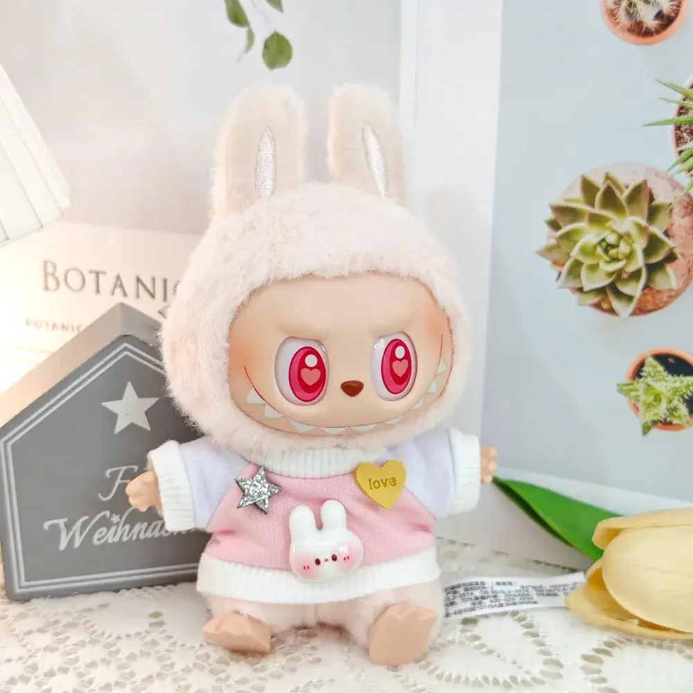 17 см мини-плюшевая кукла одежда аксессуары для корейки Kpop Exo Labubu Idol V1 V2 комплект
