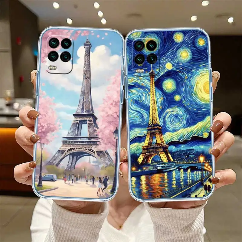 Прозрачный чехол для телефона HY22 Paris Eiffel Tower для Motorola Moto G7 G8 G9 G84 G85 G73 G24 G15 Z2 Play Power Plus (art.: 3920dbc35aee3) - 3920dbc35aee3