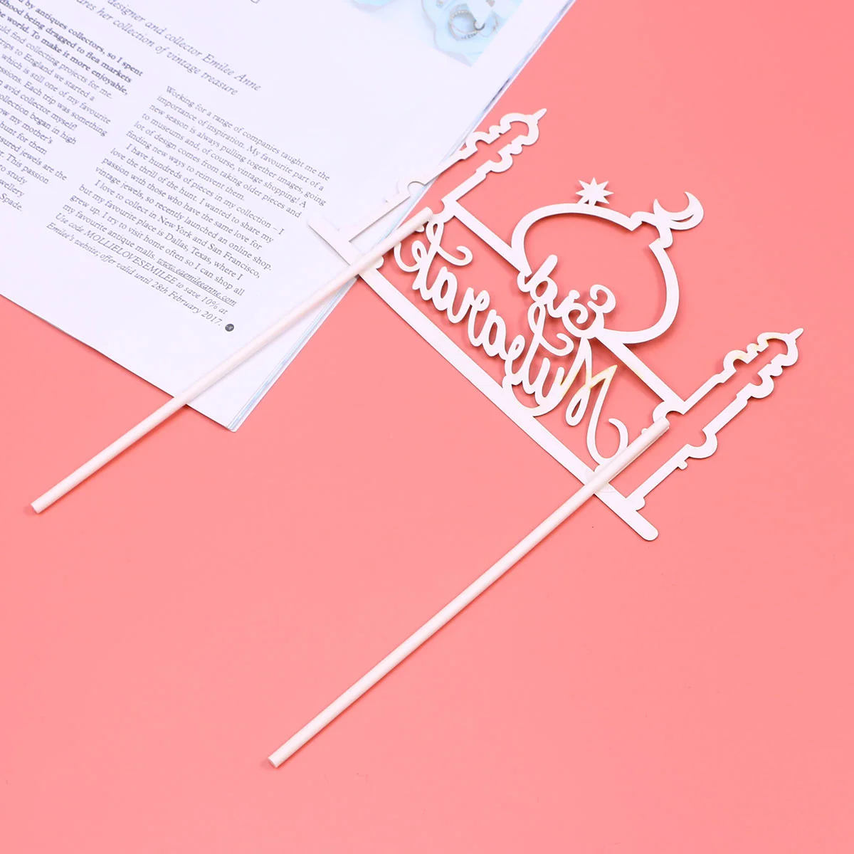 

Cookie Cake Muffin Picks Gift Toppers Muslim Party Supplies Moon Decor Ramadan Decorations