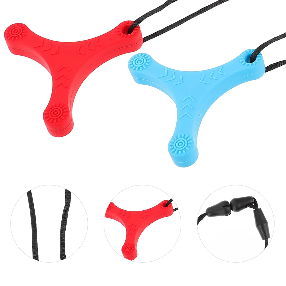 

Silicone Pendant Necklace Chew Sensory Chewable Oral Motor Teether Necklaces Biting Teething Chewing Fidgeting Jewelry Toys