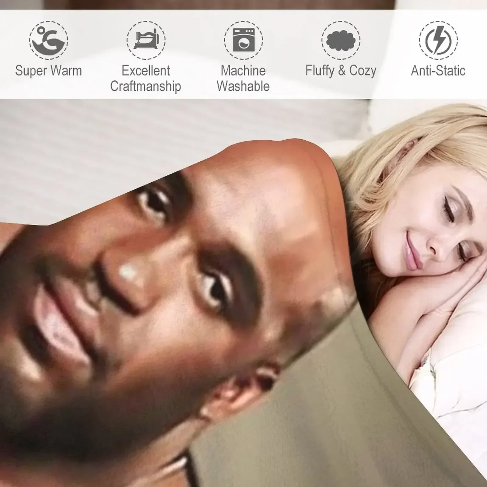 Plush плед черный