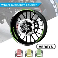strips motorcycle wheel tire stickers car reflective rim tape motorbike bicycle auto decals for kawasaki versys x 300 650 1000