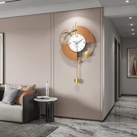 light luxury wall clock modern home wall decoration living room simple creative silent swingable clocks wall watches new 2022