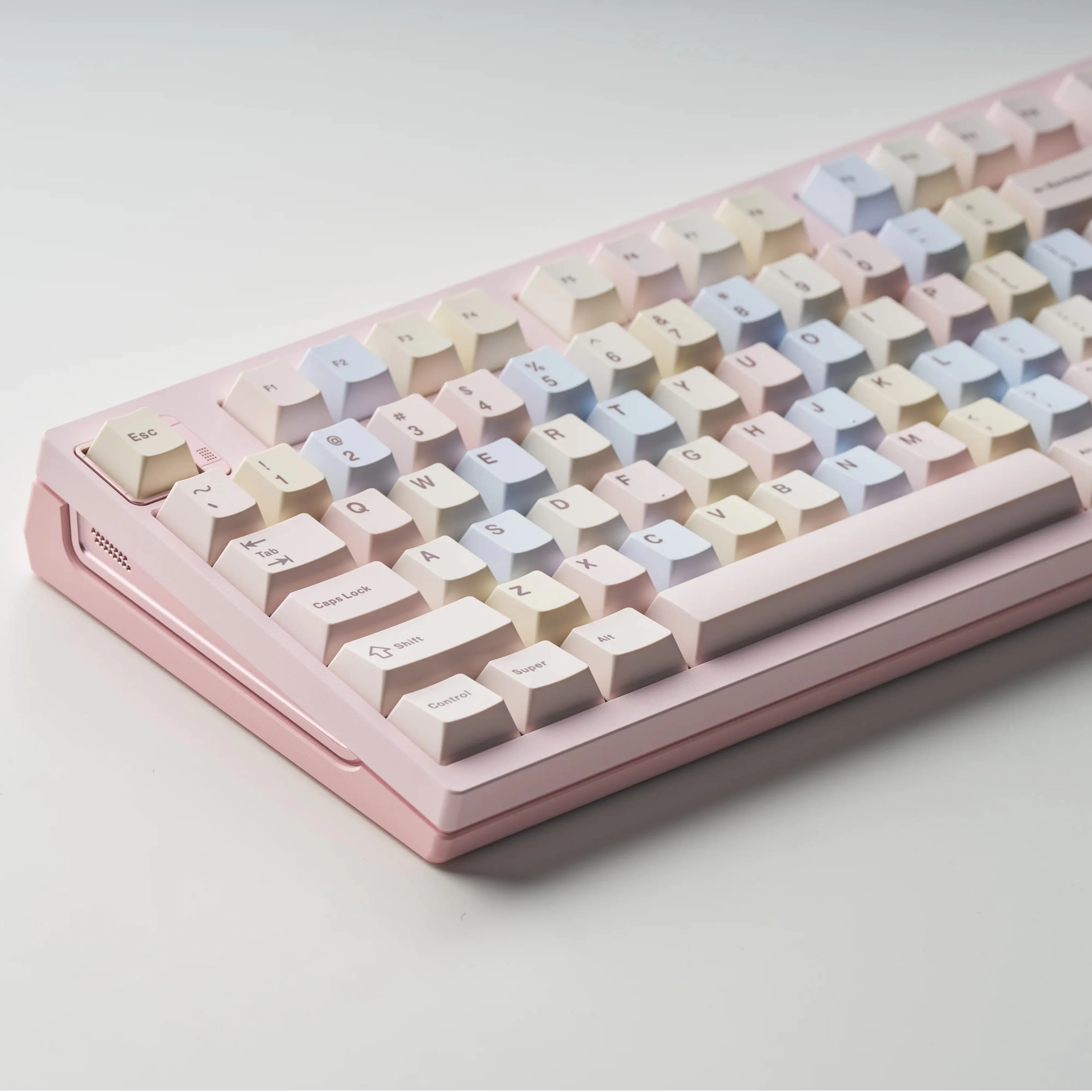 Фото Клавиши Qwertykeys ONEKEY Marshmallow PBT Dye Sub для механической клавиатуры, профиль Cherry, для самостоятельной сборки клавиатуры №3