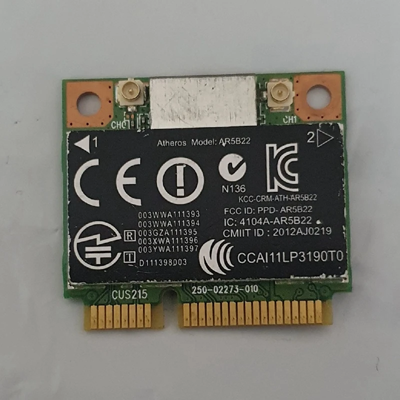 Wi-Fi-карта AR5B22 802.11A/B/G/N PCI-E WLAN 2 4G/5 ГГц 4 0 Wi-Fi беспроводная сетевая карта Bluetooth4.0