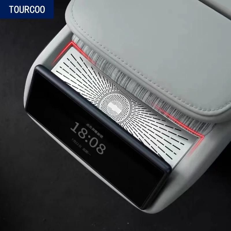 

For Nio ET7 2022 Back Air Outlet Stainless Steel Trim Cover Sticker Under Seat Protective Cover Interior Decoration Accessories