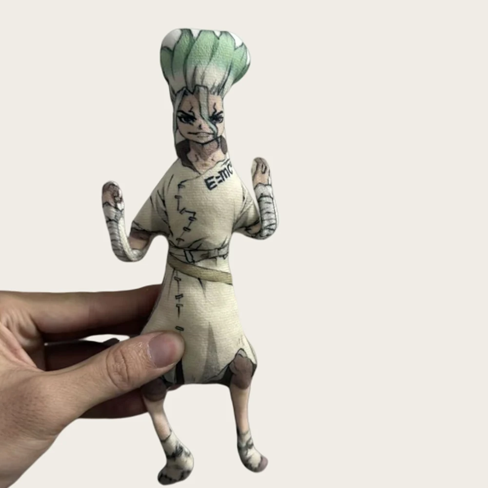 Фото Аниме Dr.Stone Ishigami Senkuu косплей плюшевая кукла абстрактный проволочный шарнир мобильность мягкие куклы украшения комнаты аксессуары реквизит №5