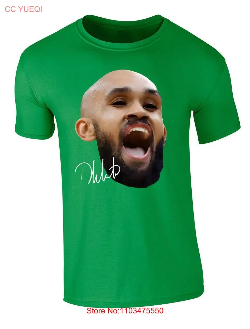 Белая футболка Derrick с большим лицом