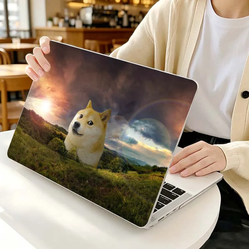 Фото Чехол с дизайном в виде собаки для Apple MacBook Air Pro 13.3 14.2 15.3 11.6 12 16 13 дюймов, защитный чехол для ноутбука, жесткий корпус. №1