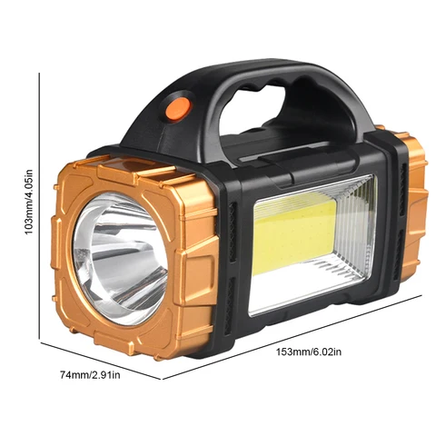 VKTECH Аккумуляторный фонарь 8 режимов