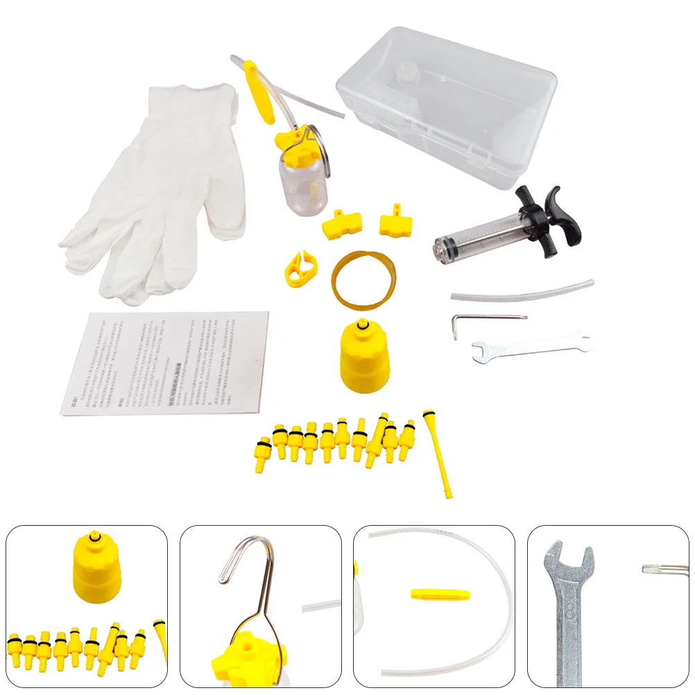 

1 Set Mountain Bike Brake Bleed Tool Kit Durable Brake Mineral Oil Bleed Kit