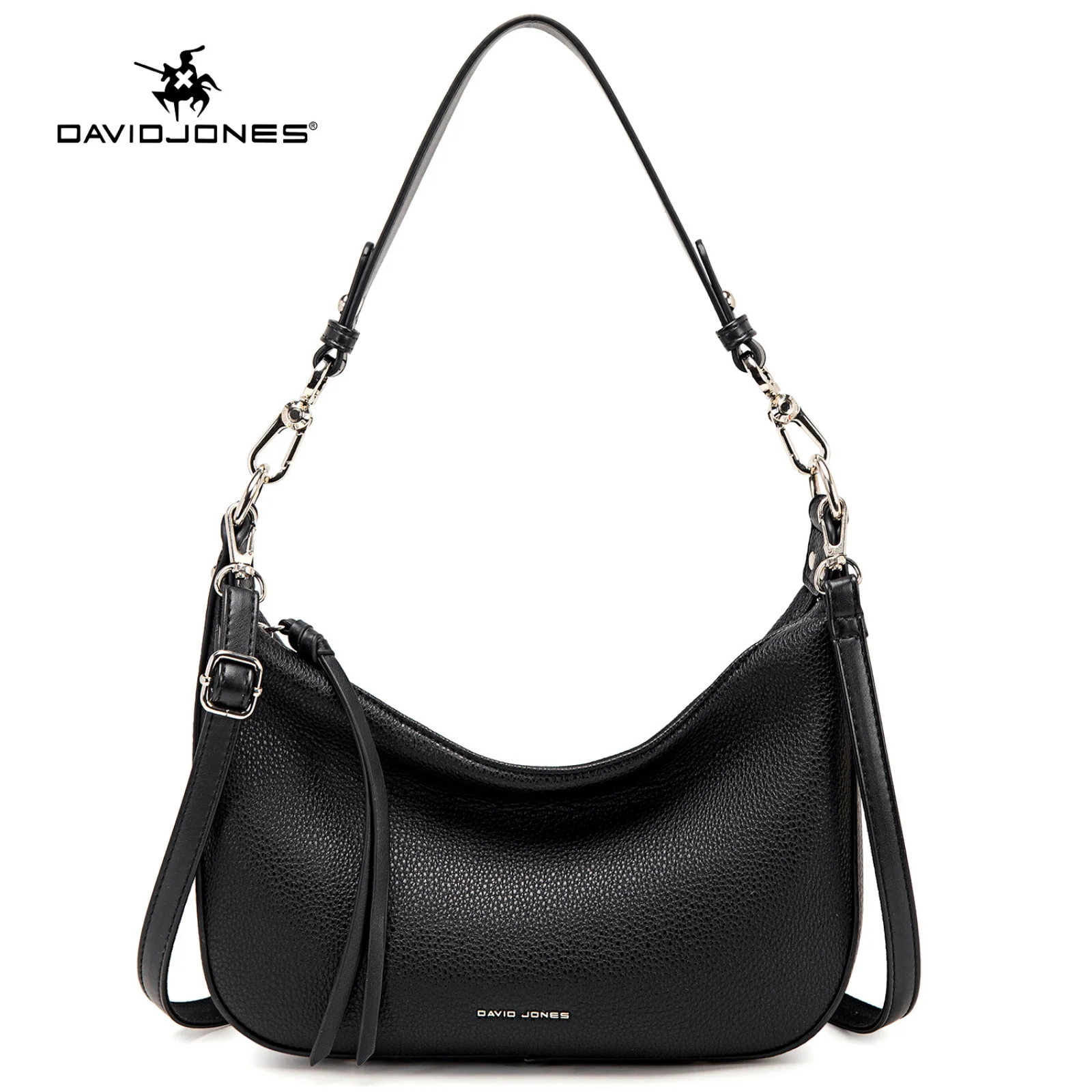 David Jones Fashion Vintage Women's Vintage Handbag Simple and Atmospheric PU Artificial Leather Daily Versatile Shoulder Bag