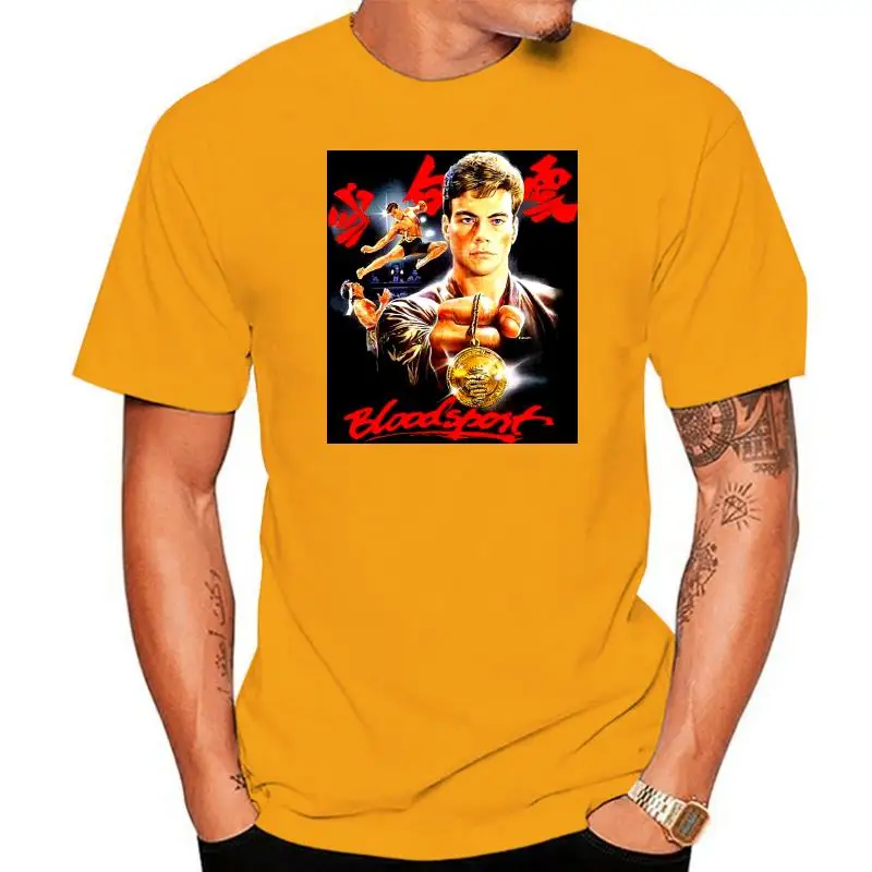 

2022 Fashion Bloodsport 80'S Classic Action Mma Martial Arts Jcvd Fight Movie Black T-Shirt Tee