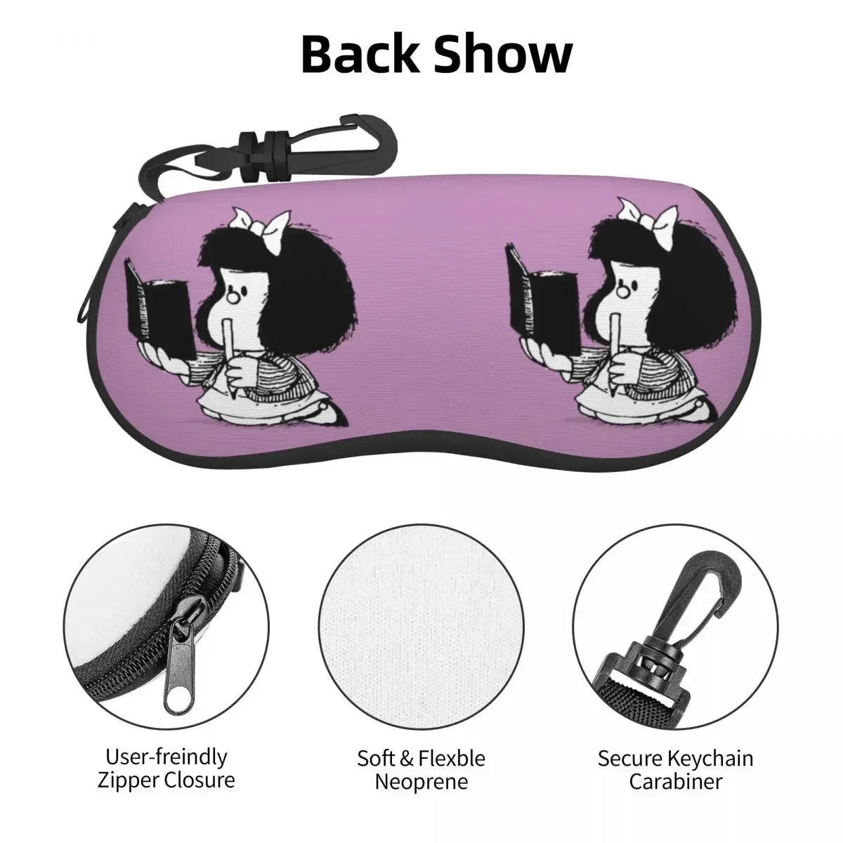 Mafalda с корпусом для ноутбука футляр очков мужчин и женщин крутой чехол героями