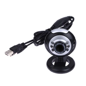 Microsoft Six Lights Camera HD 5MP 800x600 1.3MP Webcam Built-in Microphone Clip Mini Camera for Desktop Laptop