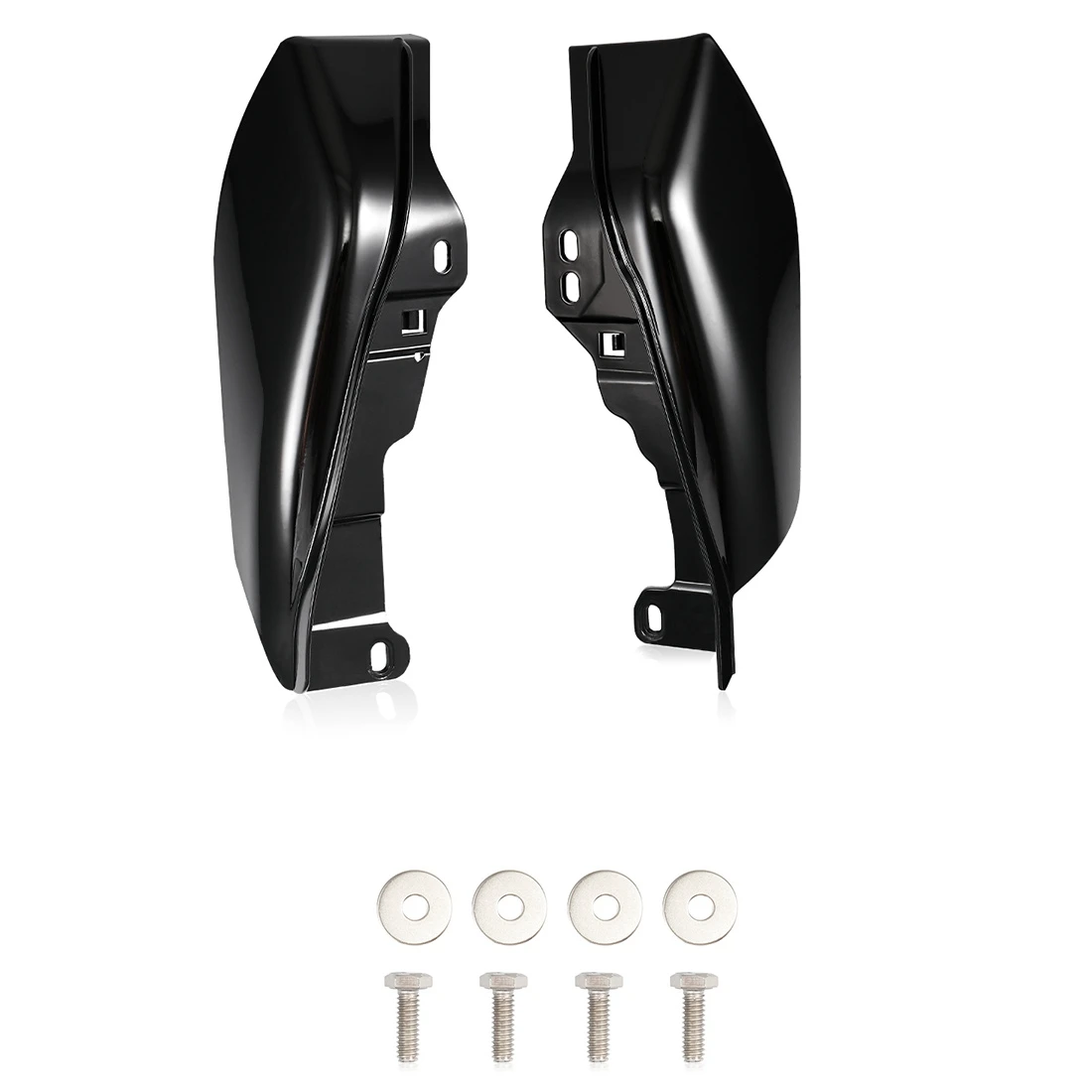 Глянцевый черный средний каркас воздушный тепловой отражатель для Harley Touring Electra