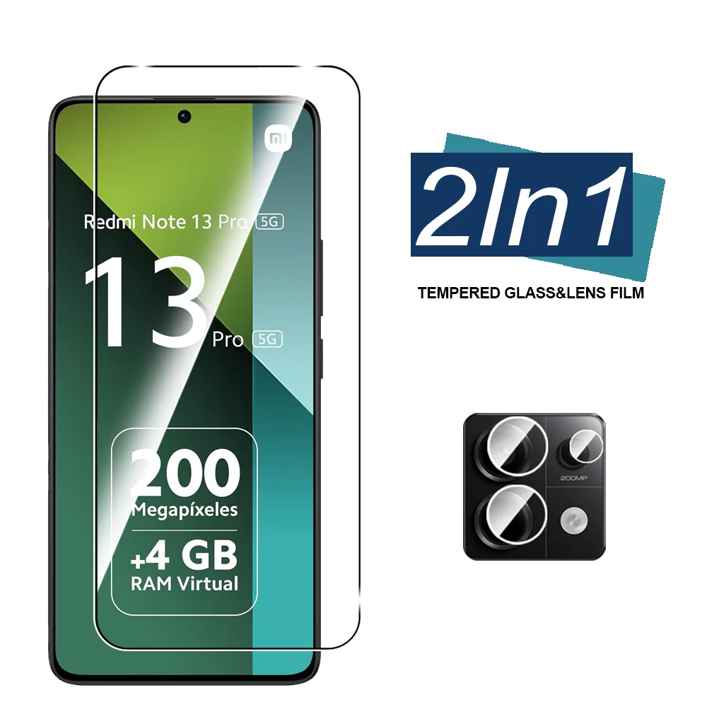 Защитная пленка для объектива камеры 2 в 1 Xiaomi Redmi Note 13 Pro 5G Redmy 13Pro 4G Note13Pro 2024