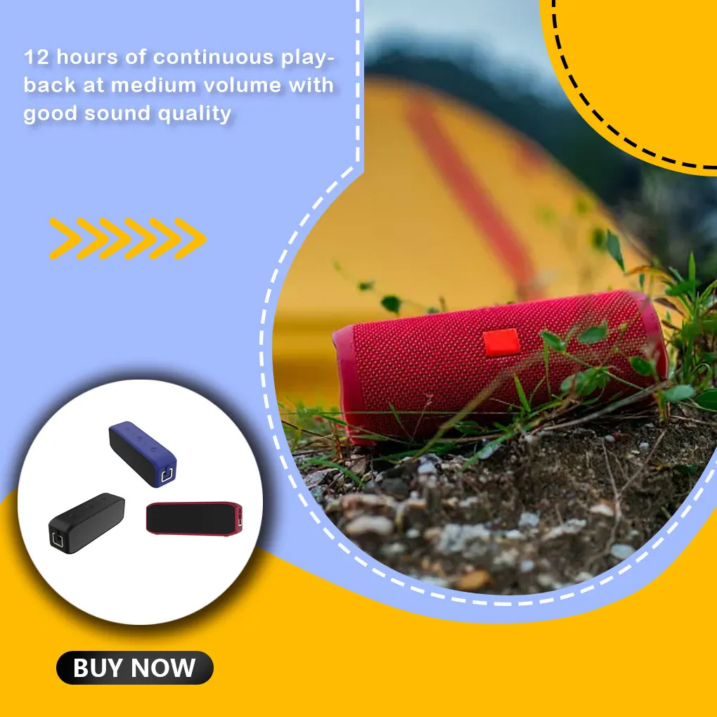 

Wireless Speaker Outdoor Button Operation Bluetooth-compatible Speakers