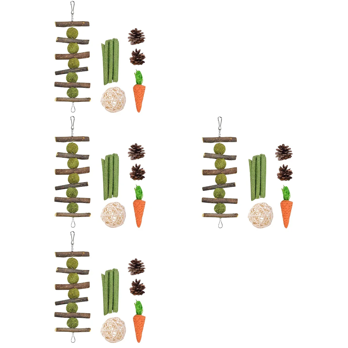 

4 набора успокаивающих игрушечных предметов, кролик, игрушки для прорезывания зубов, жевательные игрушки для животных