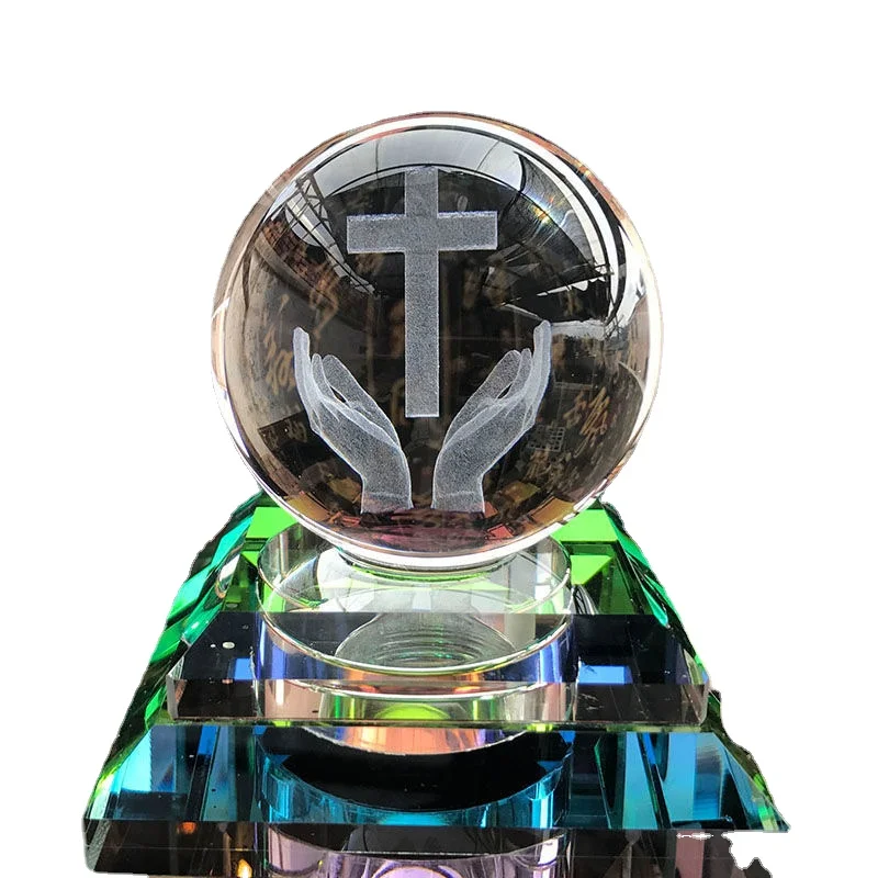 

Crystal Ball Decoration Creative Car Interior Ornaments Cross Car Deodorant Decoration
