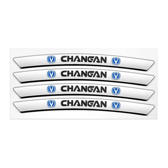 

4 шт., декоративные алюминиевые наклейки на колесные диски Changan CS15 CS35 CS75 CX70 CS95 CS85 CS55 EADO V7