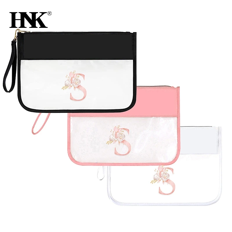 Прозрачная косметичка из ПВХ женская прозрачная на молнии красивый женский