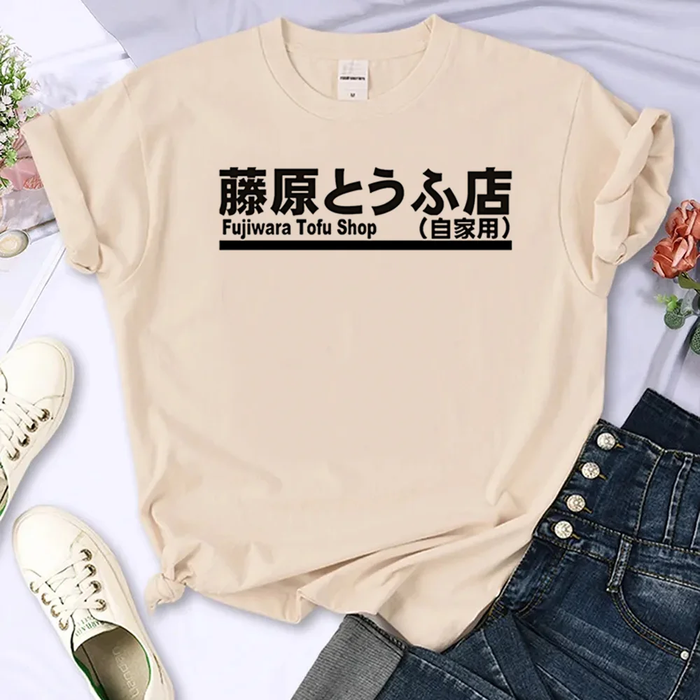 

Футболка Initial d, женские футболки с графическим рисунком, одежда для девушек в японском стиле