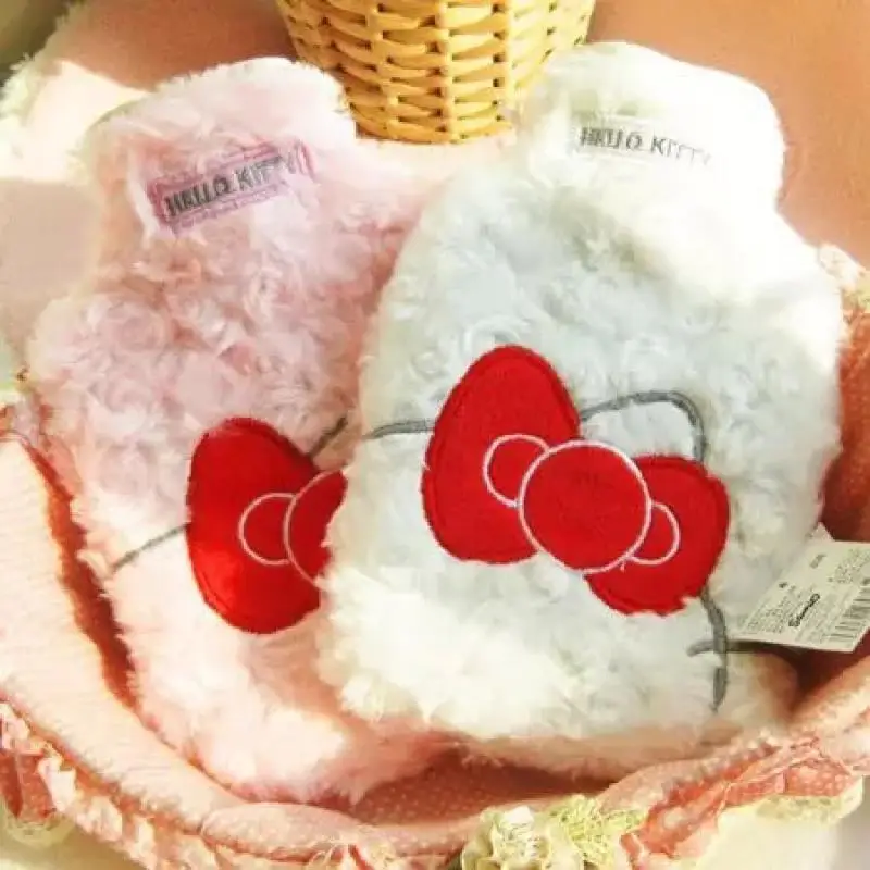 

Kawaii Sanrio Cartoon Plush Water Injection Hot Water Bag Cute Hello Kitty Warm Winter Hand Warmer Creative Birthday Gifts