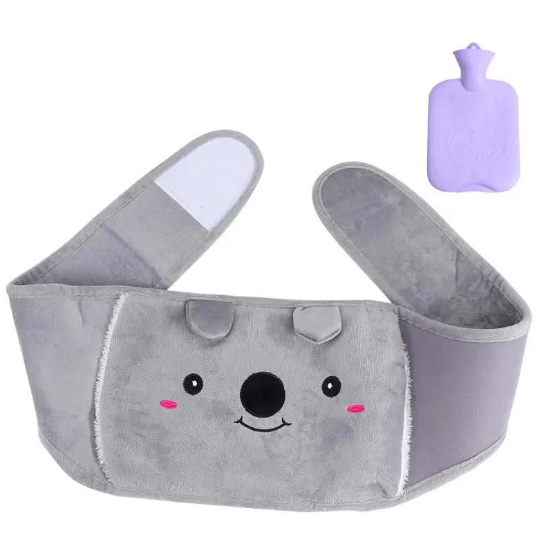 

2Pcs Hot Water Bottle Bag with Warm Plush Waist Cover Belt for Arthritis Therapy