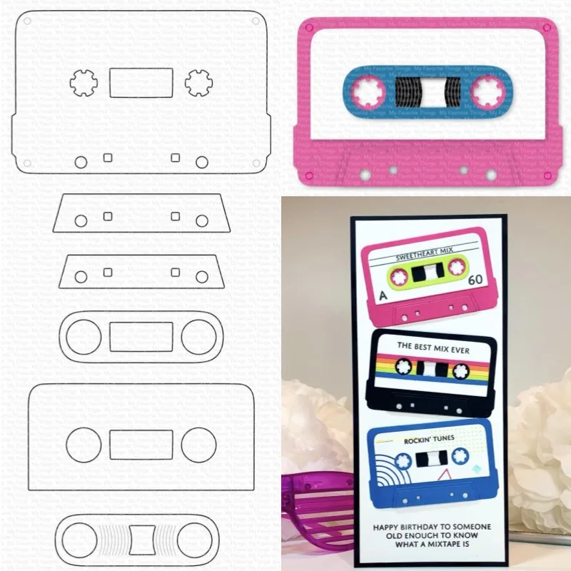 

MSTN Cassette Metal Cutting Dies For Decorating Scrapbooking Diy Paper Card Album Mould Embossing Craft 2023 New Arrivals