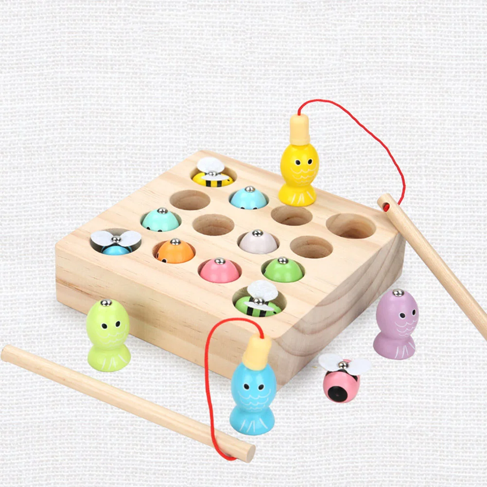 

1 Set Fishing Game Funny DIY Chic Fine Magnetic Fish Counting Educational Plaything