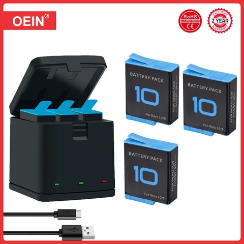 Аккумулятор Jollmono 1800 мАч для GoPro Hero 9/10/11