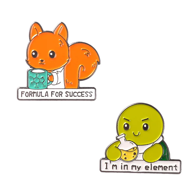 

Cute Cartoon Animal Alloy Brooch Exquisite Design Small Turtle Style Letter Paint Badge Lapel Pin