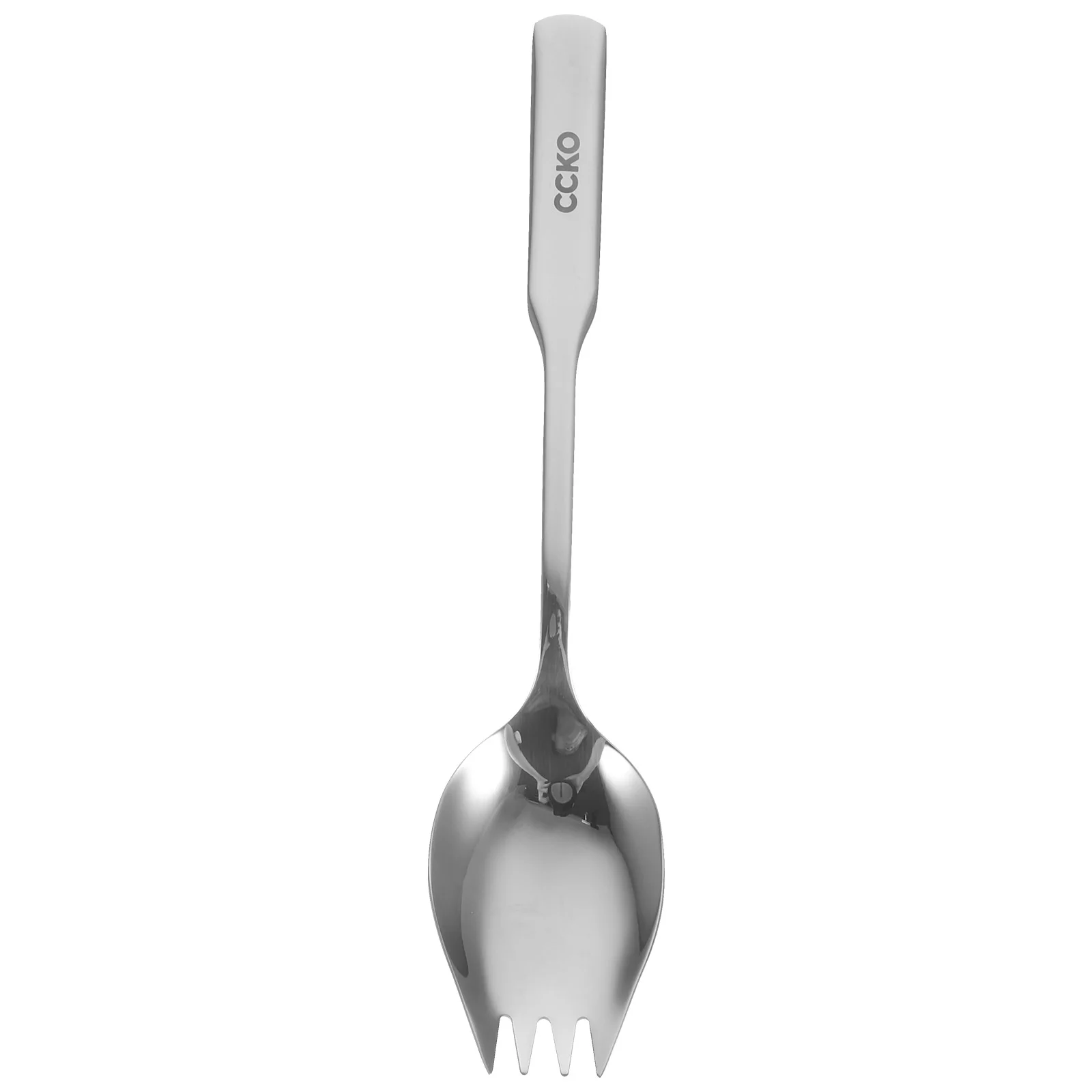 

Salad Fork Simple Dessert Forks Durable Spoon Fruit Cutlery Dual Purpose Noodle Sporks Stainless Steel Instant Spoons