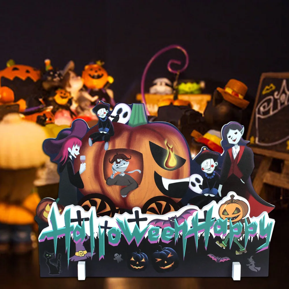 

New Halloween decoration three-dimensional decoration shopping mall large-scale landing party scene atmosphere decoration