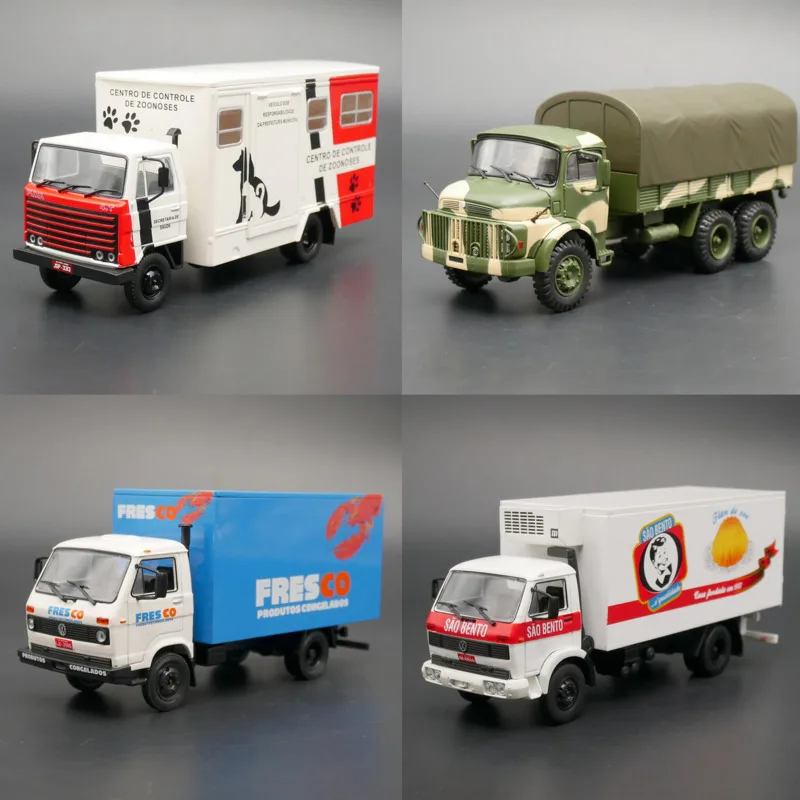 

ixo 1:43 lorry truck BENZ military vehicle VW cold chain vehicle alloy car model collection decoration gift