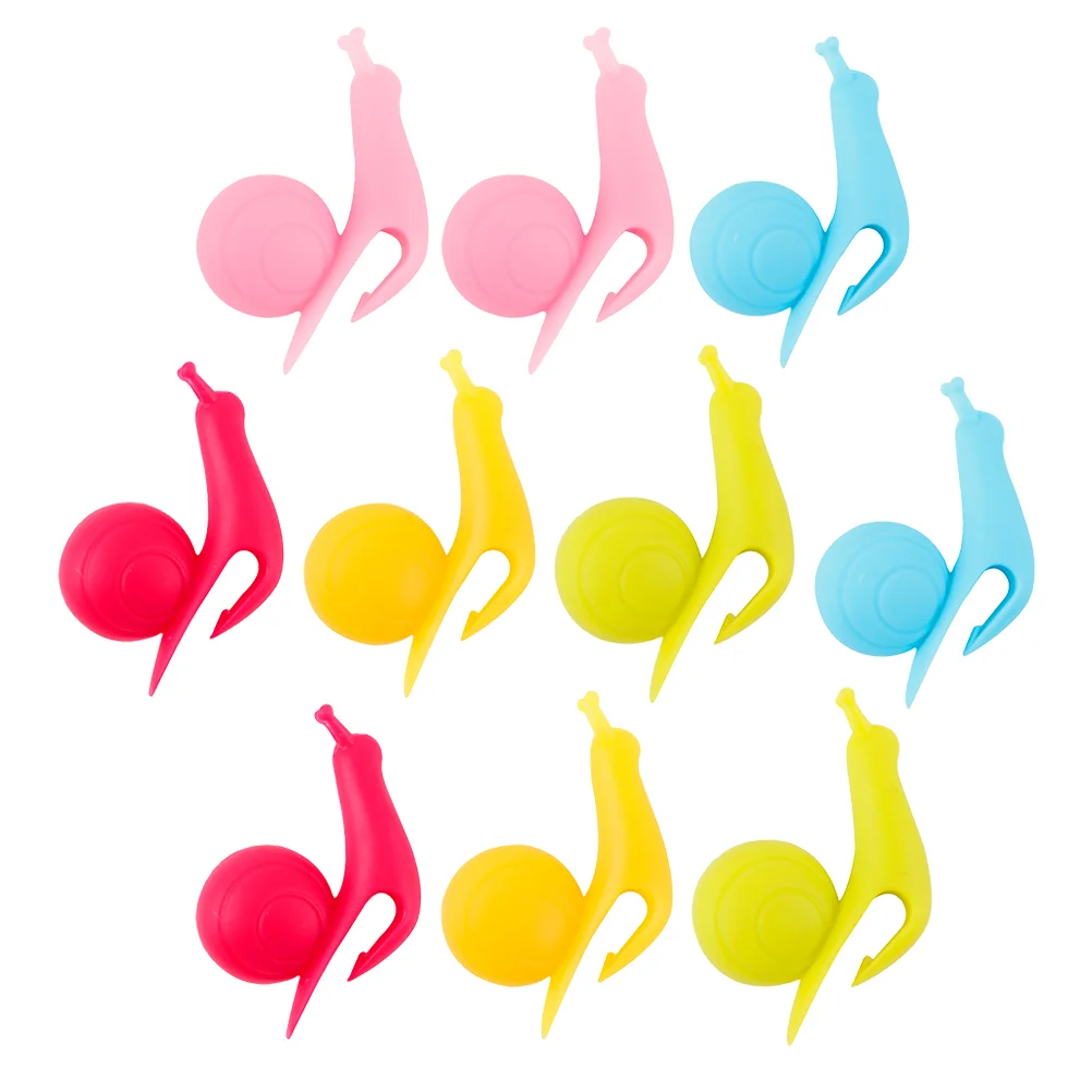 10 шт. держатели для чайных пакетиков очаровательные зажимы в форме улитки чашек с