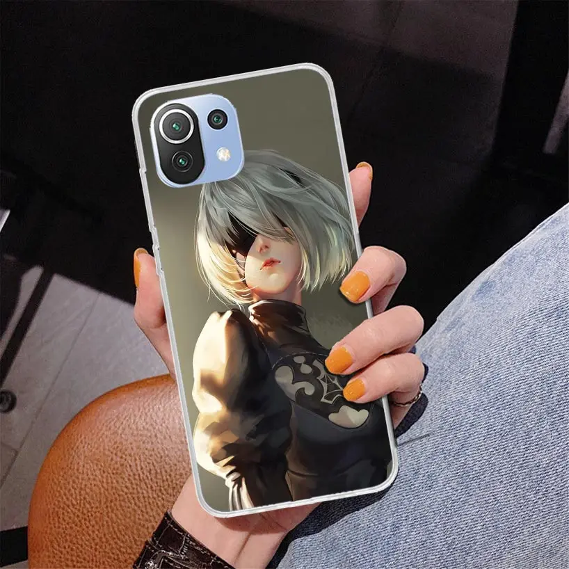 Чехол для телефона 2B Nier Automata с аниме Xiaomi Redmi Note 10 9S 9 8T 8 Pro 7 5 Mi 12T 11T 10T 9T 12 11 Lite A2 A3 Coque