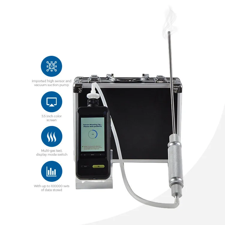 Фото Газоанализатор Xtester-SKZ1050E-CO2 для определения уровня и концентрации углекислого газа, детектор утечек газа 009 №1