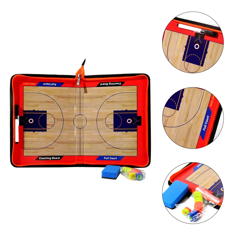 

1 Set Portable PVC Magnetic Basketball Practice Board Coaching Board Training Board
