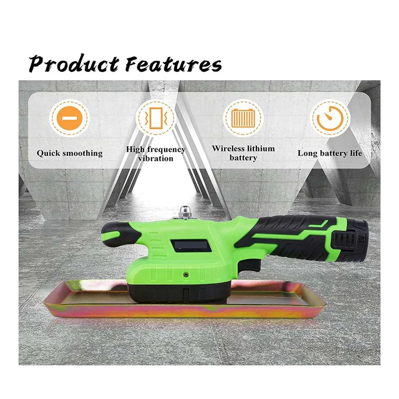 Литий-ионный аккумуляторный шпатель для бетона с плоской пластиной портативный