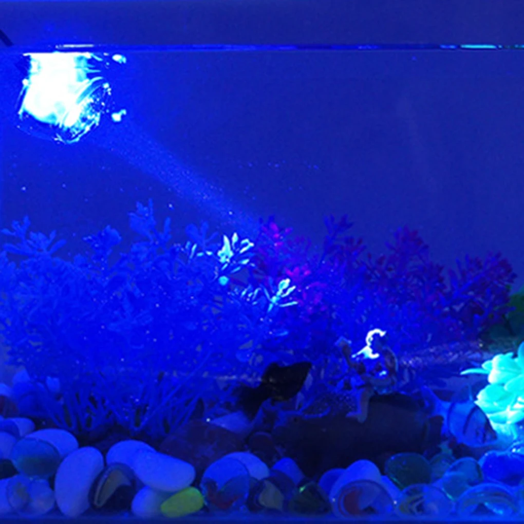 

Aquarium Fish Tank Submersible LED Spotlight Lighting Underwater USB Lamp Rotatable Diving Decorative Light EU Plug