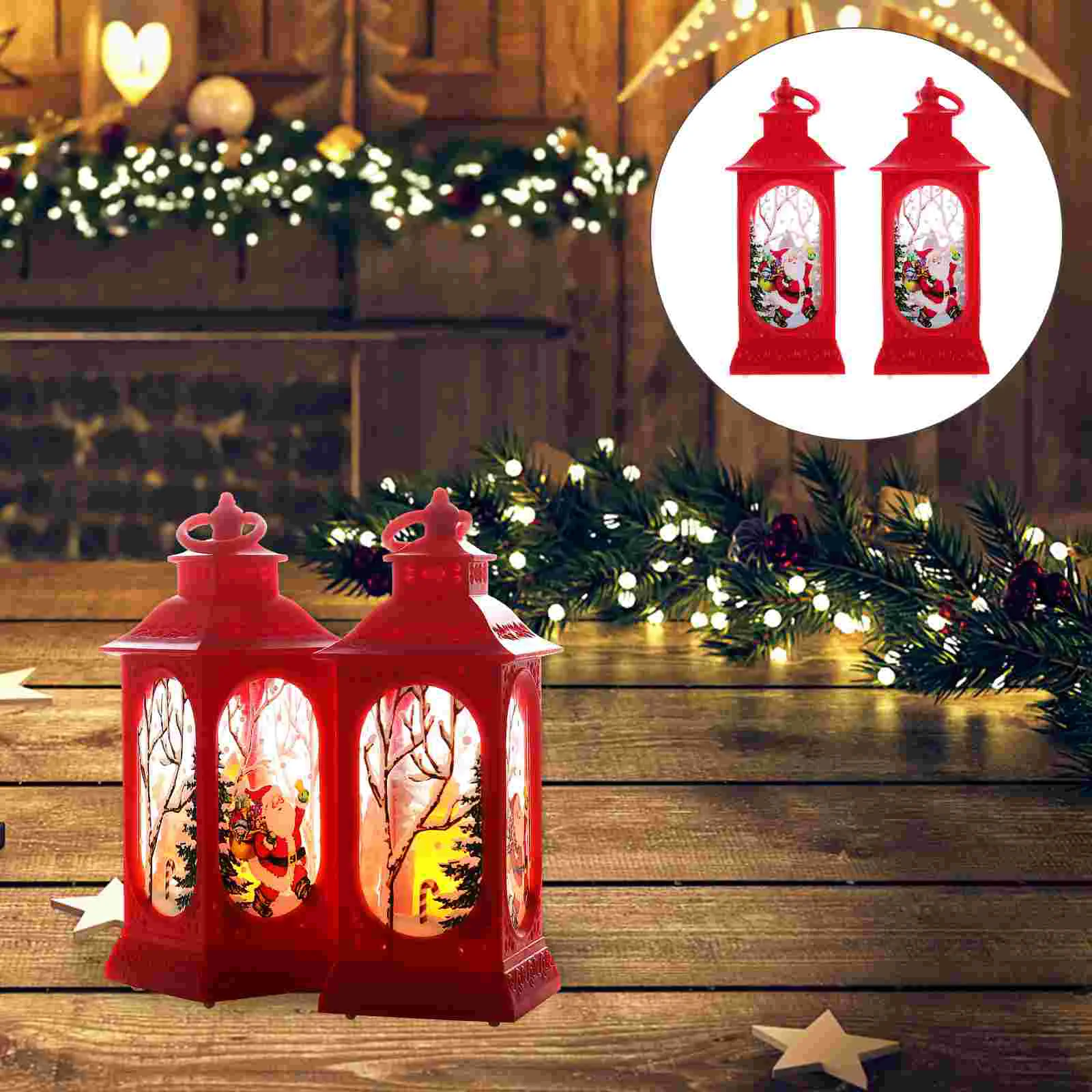 

Christmas Lantern Light Led Lanternsdecorative Desktop Lampdecorationnight Snowman Snow Outdoor Women Hanging Wind Decorations