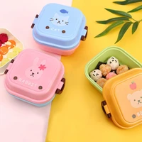lunch container eco friendly bpa free smooth edge kids snack fruit food lunch box for school dining box dining box