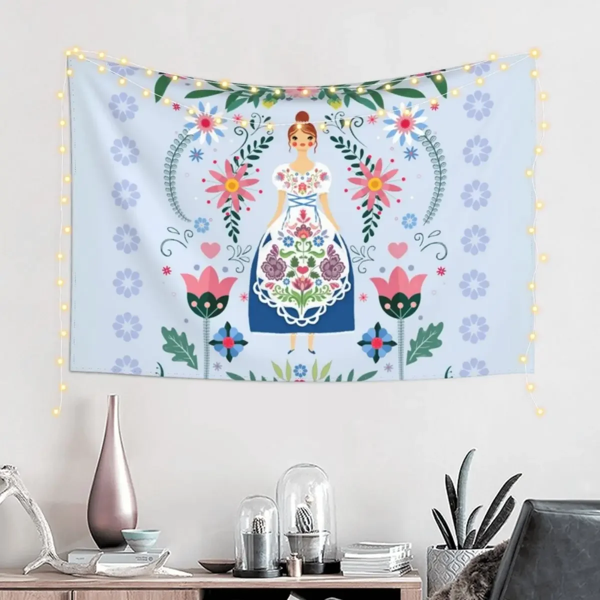 Сказочное народное искусство садовый гобелен украшение эстетическое настенный