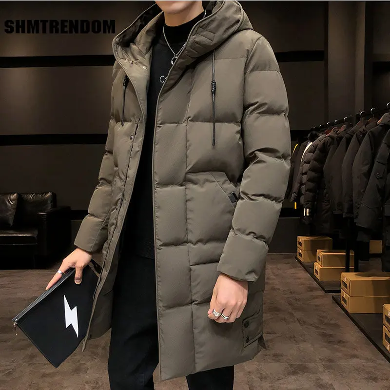 Men Winter Jacket Coat Long Style Parka for Men Hooded Thick Cotton-Padded Jacket Men Parka Coat Male Fashion Casual Coats 5XL