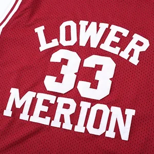 # 33 Мужские головные уборы Lower Merion Maroon High School в стиле ретро баскетбольная майка с