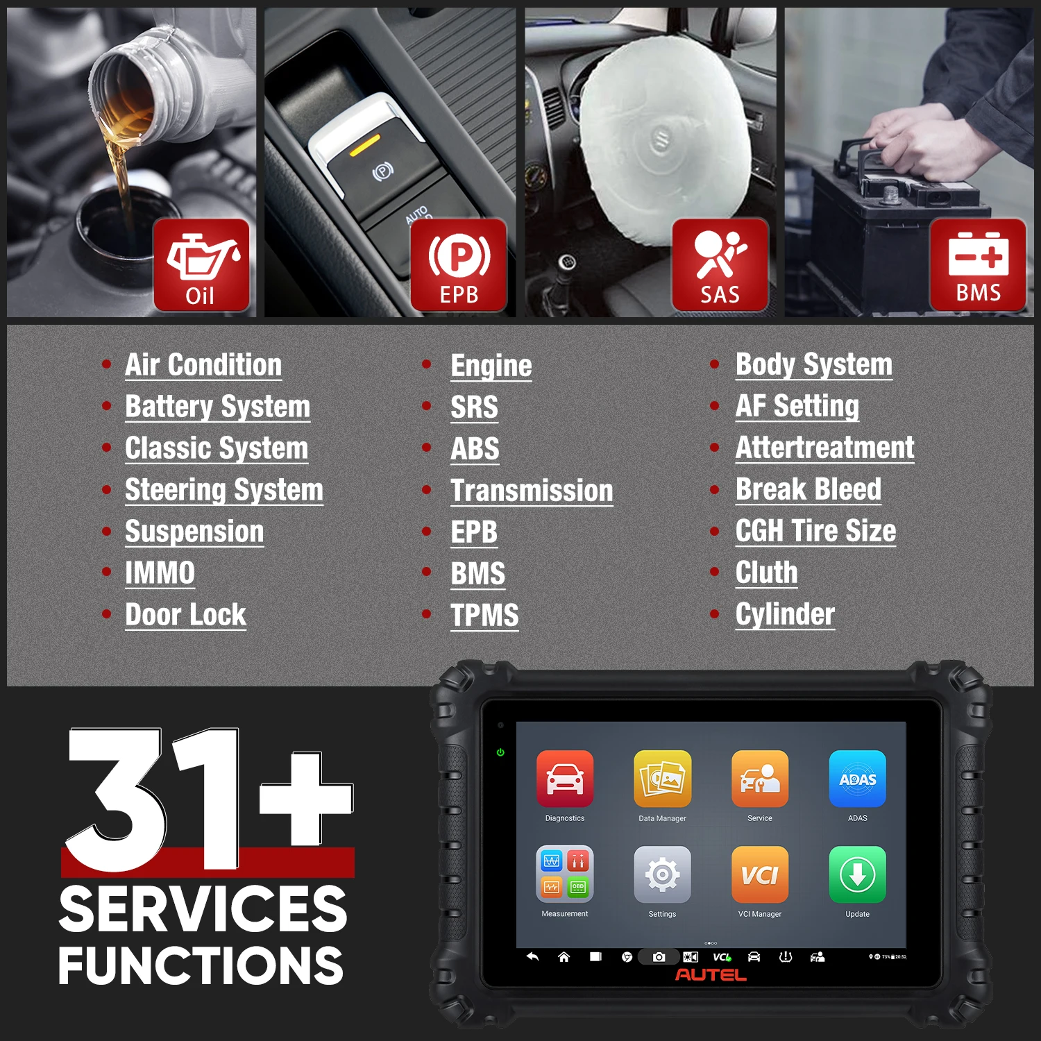 Autel MaxiSYS MS906 Pro Инструмент для сканирования автомобиля OBD2 двунаправленный
