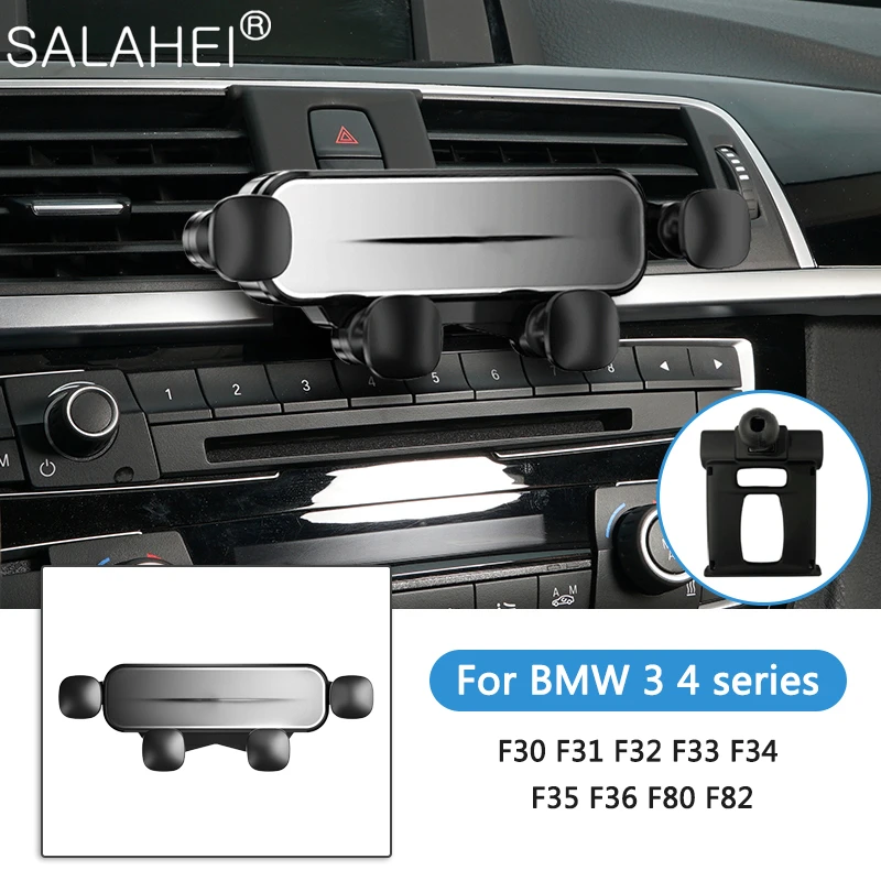 Автомобильный держатель для телефона, гравитационная подставка для воздуховыпускного отверстия, кронштейн GPS для BMW 3, 4 серии, F30, F31, F32, F33, F34, F35, F36, F80, F82, 3GT, аксессуары
