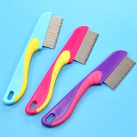 dog flea combs pet cats long brush stainless steel portable lint remover plastic hair grooming butterfly comb for puppies 164cm